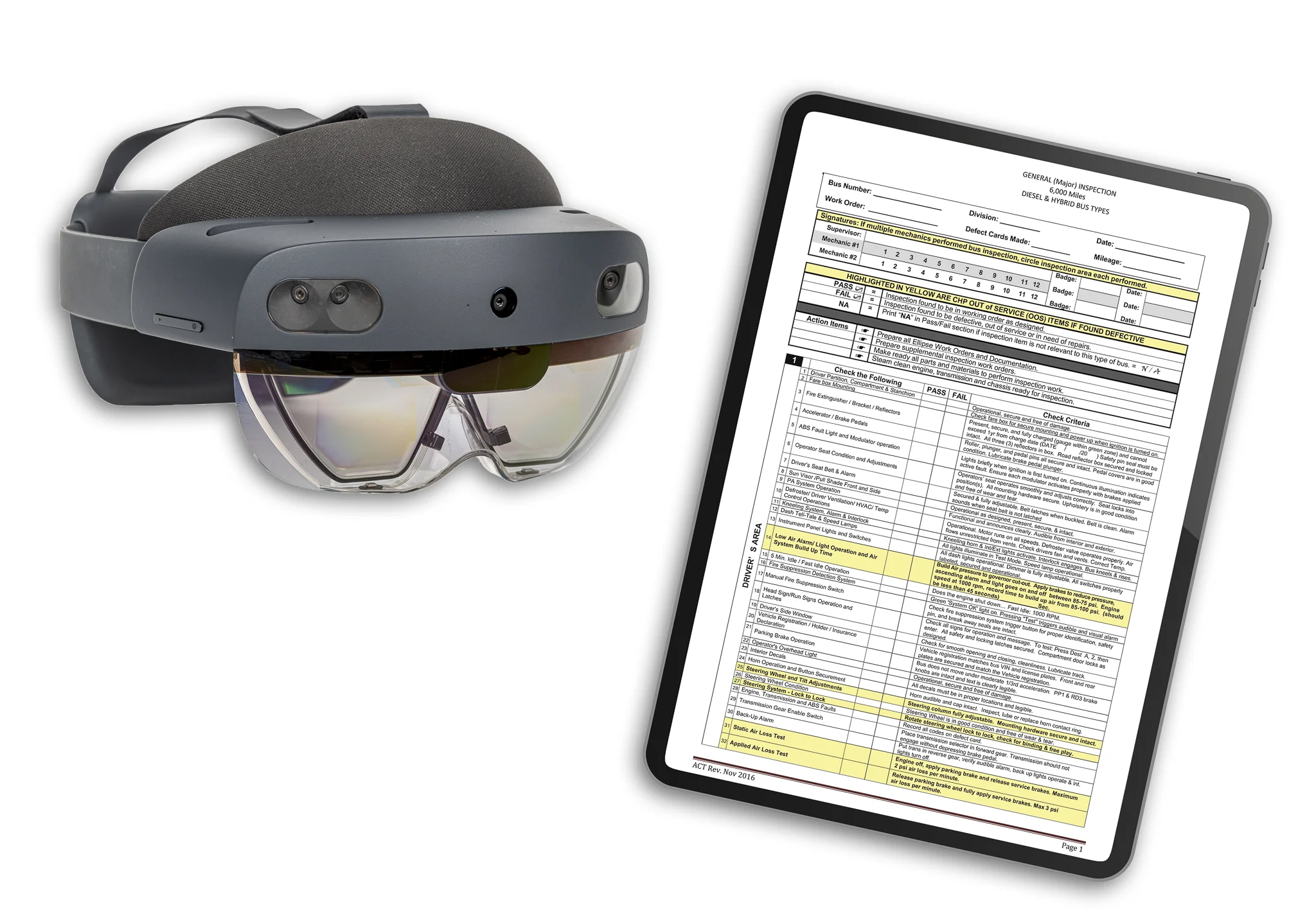 Head-mounted display and paper-based procedures